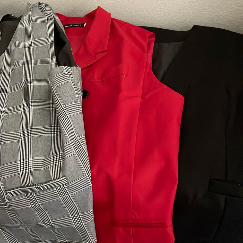 Men’s vests XL.  Perfect for Great Gatsby or roaring 20’s party.